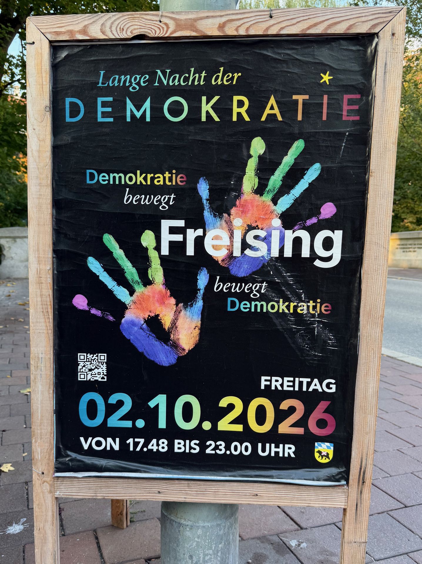 Poster the long night of democracy 2026 Freising